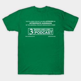 3 Beers and a Mic Goes to the Movies T-Shirt